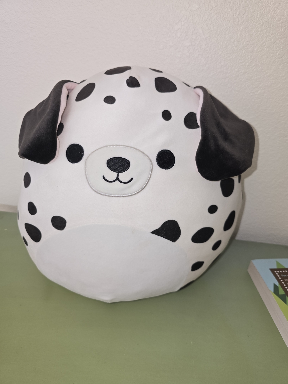 Plush Dalmatian Dog Toy - Soft White and Black Spot Plush